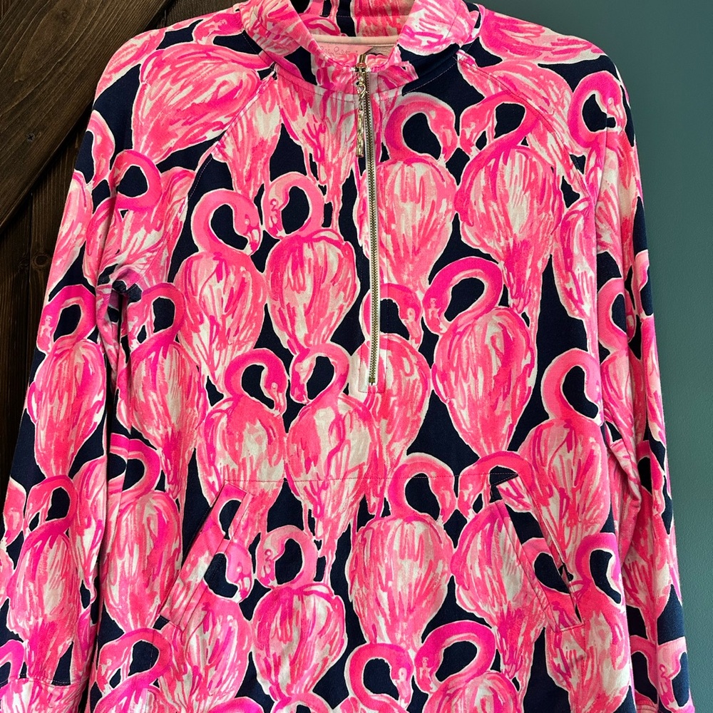 Lilly Pulitzer Pink Flamingo Print Popover